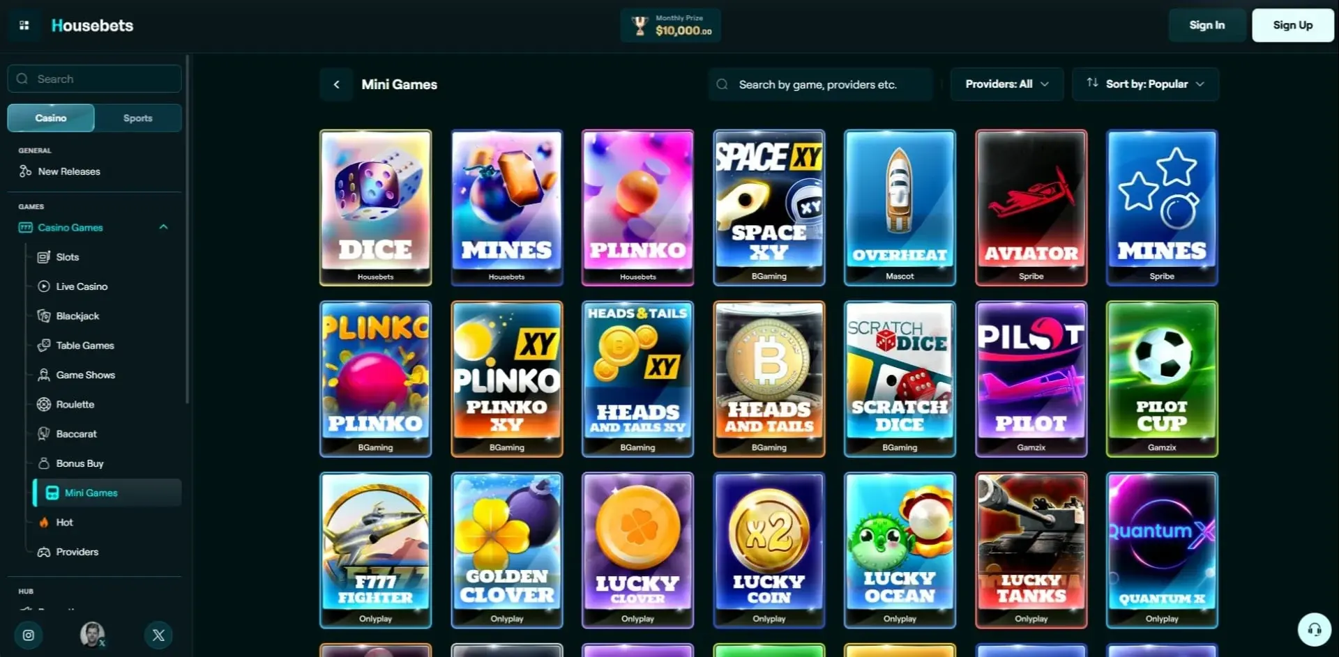 Housebets Casino: Crypto Gaming, House Games and Sports image 3